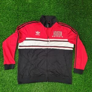 Vintage Y2K Houston-Rockets Jacket 2XL 27x30 Black Red